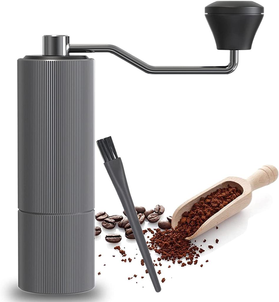 Manual Coffee Mill, Mortar Type, Stainless Steel Blades, Capacity 25g, Adjustable Coarseness, Lightweight, Compact, Labor-saving, Portable Type, Mill