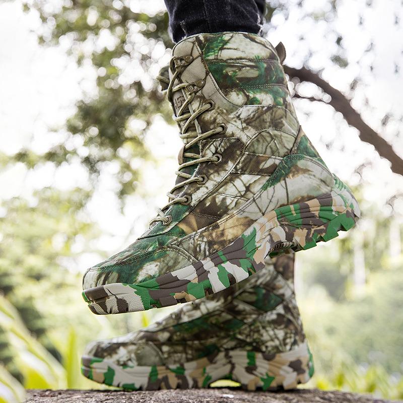 Winter Camouflage Hiking Boots Men Field High Top Men's Trekking Shoes Non-slip Outdoor Sports Shoes Men zapatillas de hombre