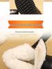 Women's Low-Top Slip-On Casual Winter Shoes with Fleece Lining and Synthetic Leather Round Toe