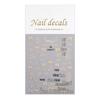 Gold & Silver Firework Nail Art Stickers - Flat Back Adhesive for DIY Nail Craft