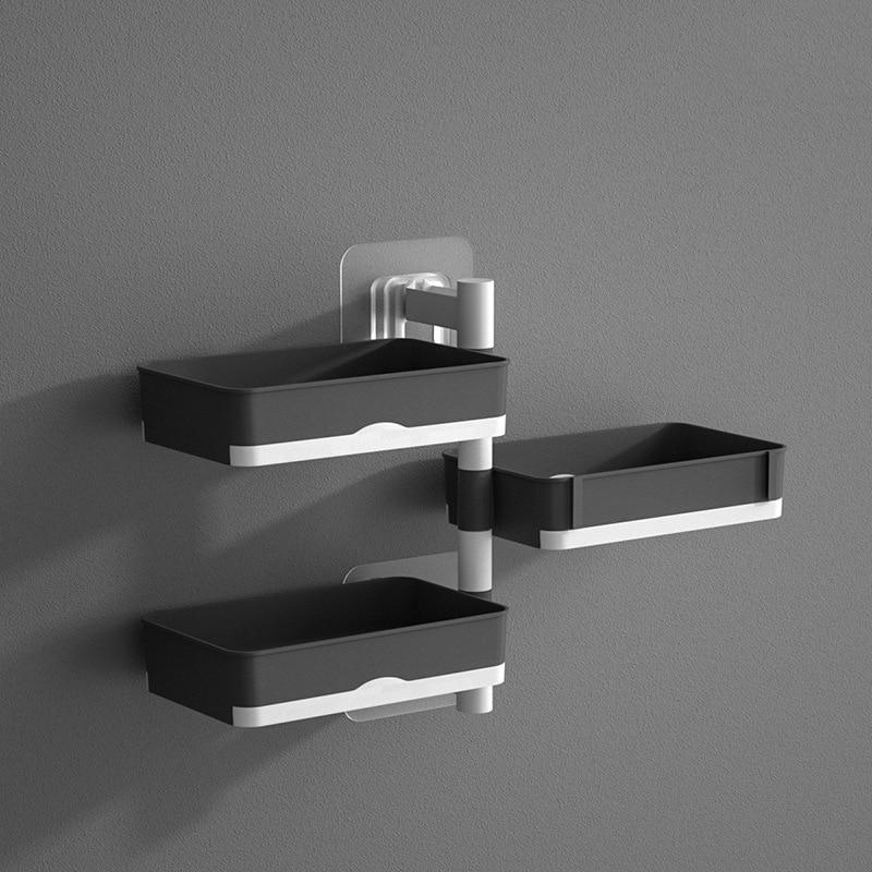 Cheap WallMounted Soap Dish 180 Degrees Rotate 1 2 3 4 Layer Soap