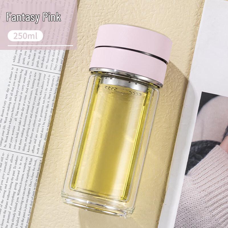 Xihe Double-Layer Glass Tea Infuser Mug