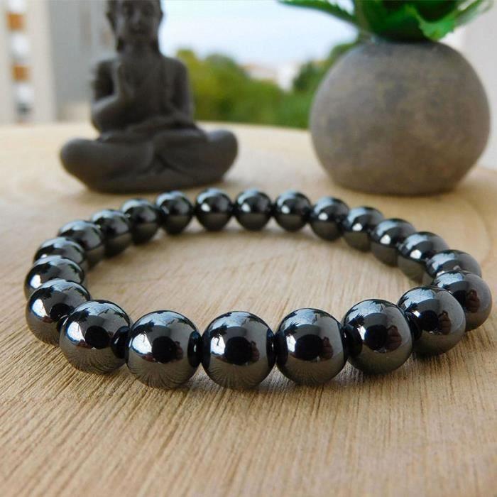 Bracelet - SHOP-STORY - Régénération - Hématite - Taille unique 18 cm - Homme/Femme