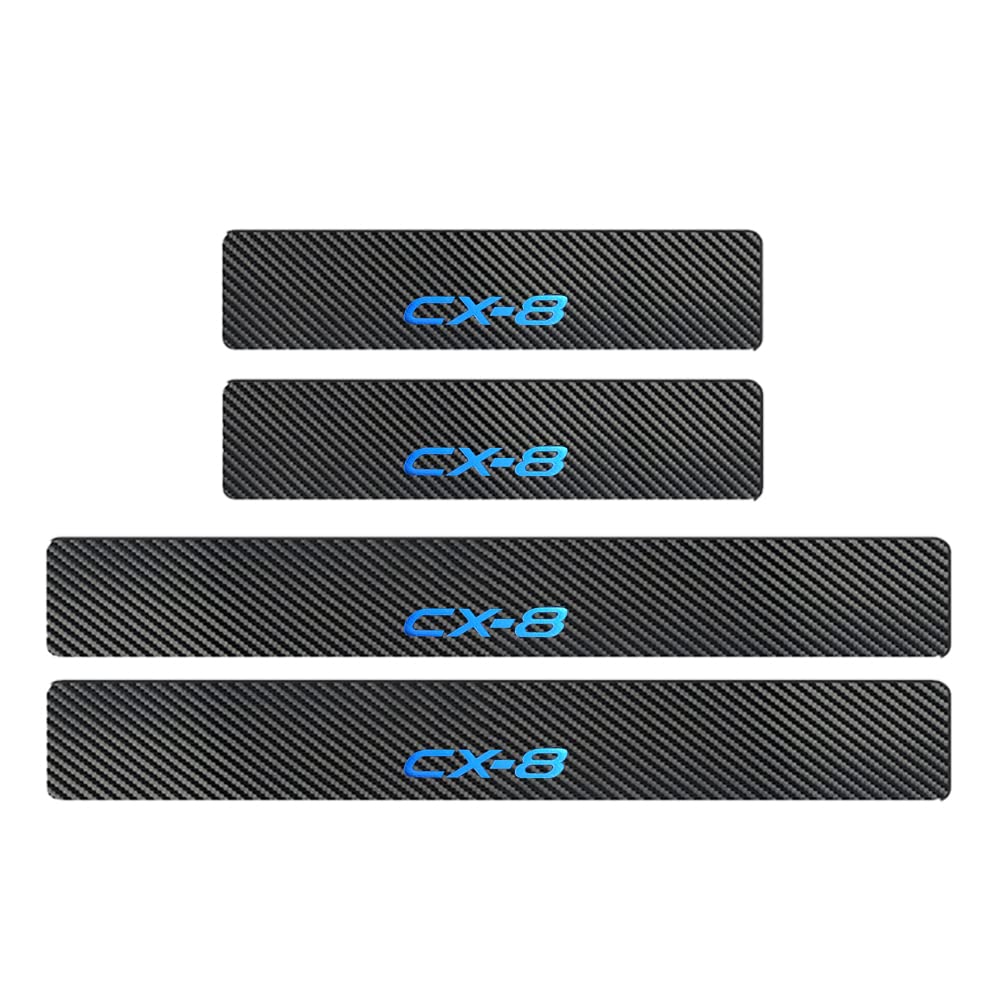 

Latest Mazda KG Series Carbon Fiber Leather Scuff Steps with Gold Foil and Interior Set [BOYOUS Model] CX-8 Plates/Side Hot-Pressed Logo, синий