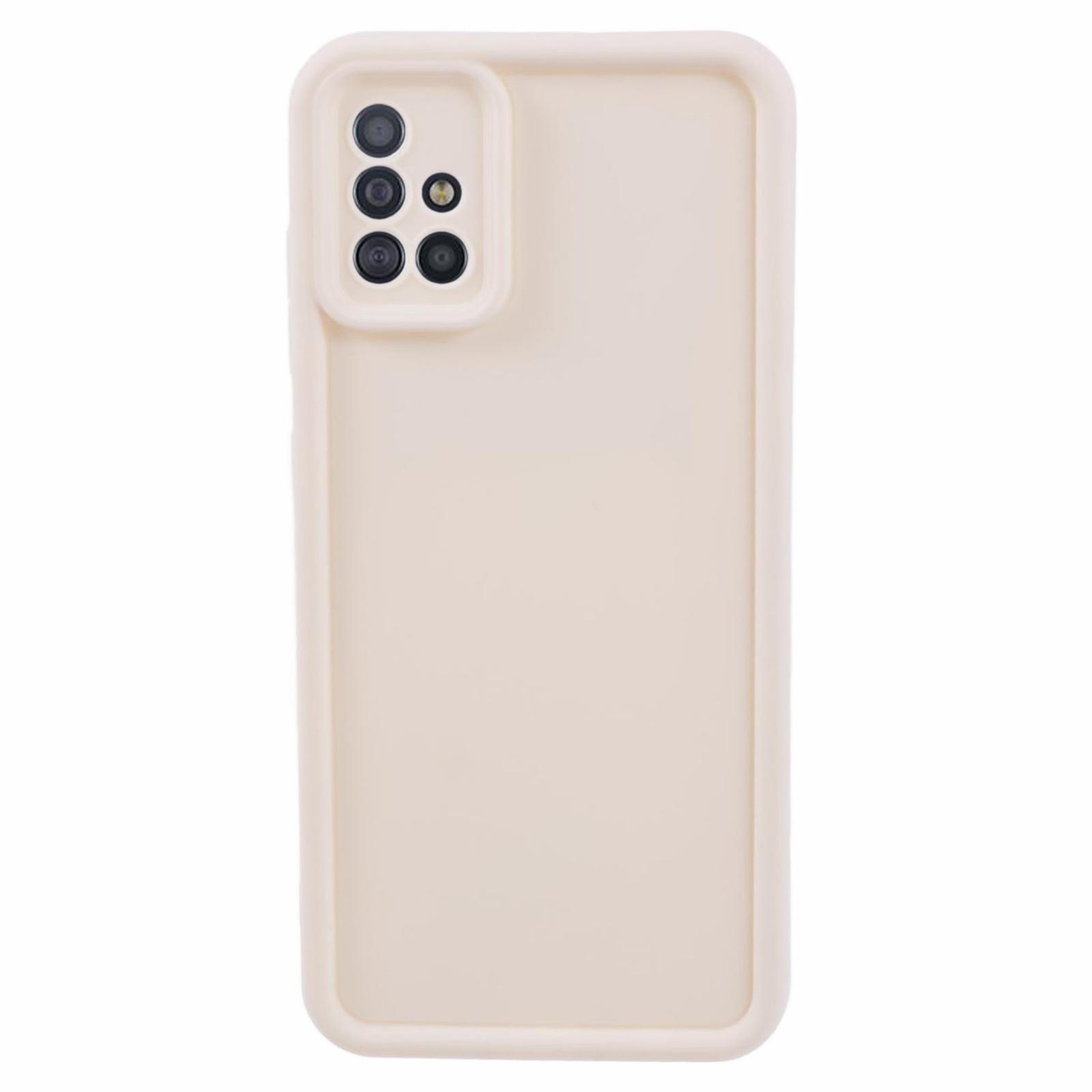 

For Samsung Galaxy A51 4G SM-A515/M40S Phone Case Soft TPU Matte Drop-resistant Cover Beige