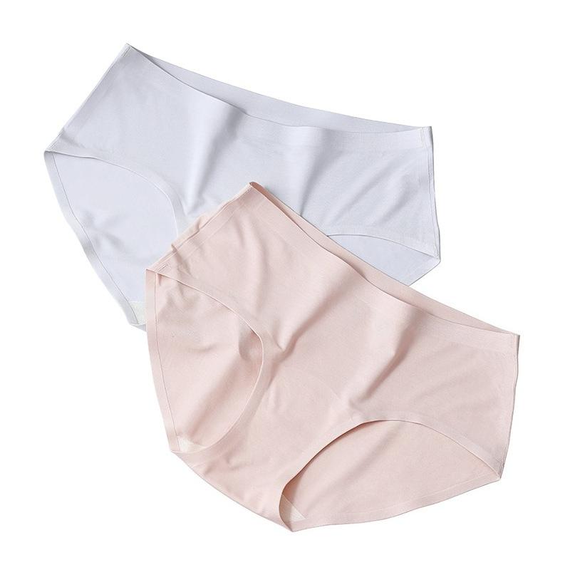Women's Spring and Autumn 7A Antibacterial No Trace Naked Feeling Extended Underwear
