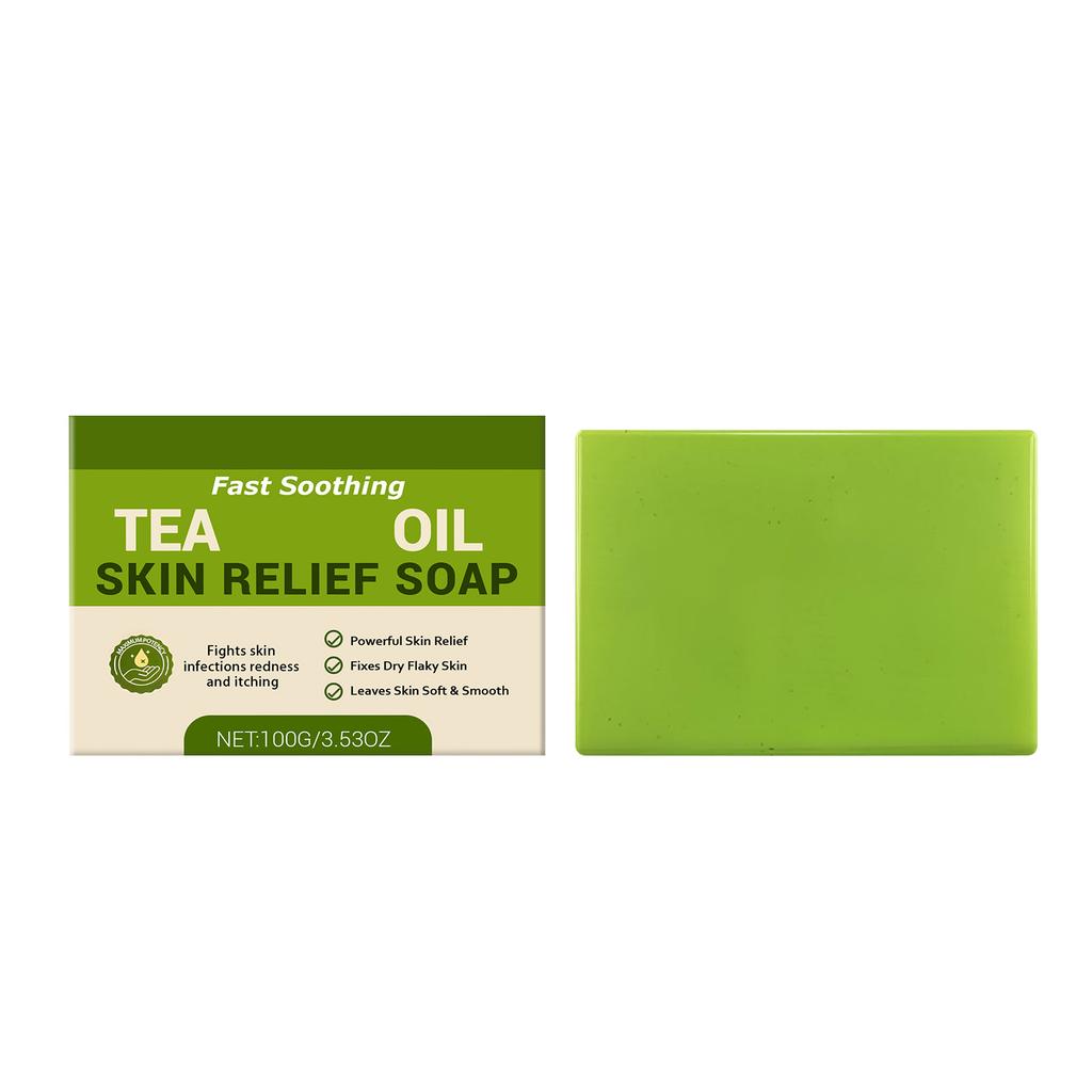Soothing Soap Bar Tea Oil Skin Soothing Soap Is Suitable For Sensitive Skin To Redness, Swelling And Itching Bath Soap