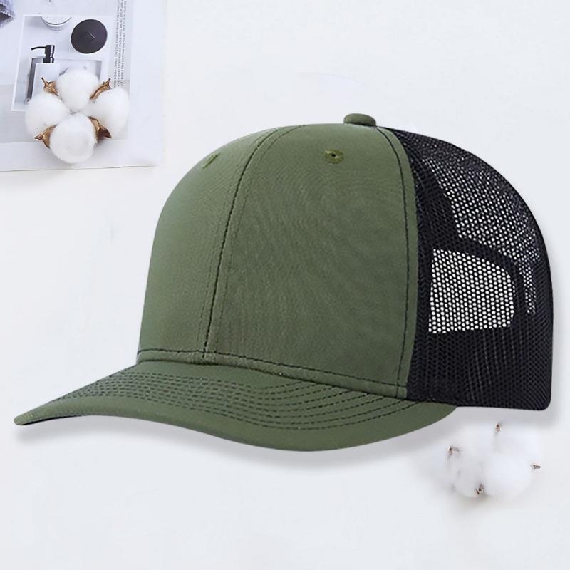 Micro-curved mesh hat Richardson 112 truck driver hat outdoor sun protection shade color matching baseball hat