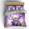 Adorable Elephant Three-Piece Set Exquisite Three-Piece Bedding Set Gift For Kids And Adults
