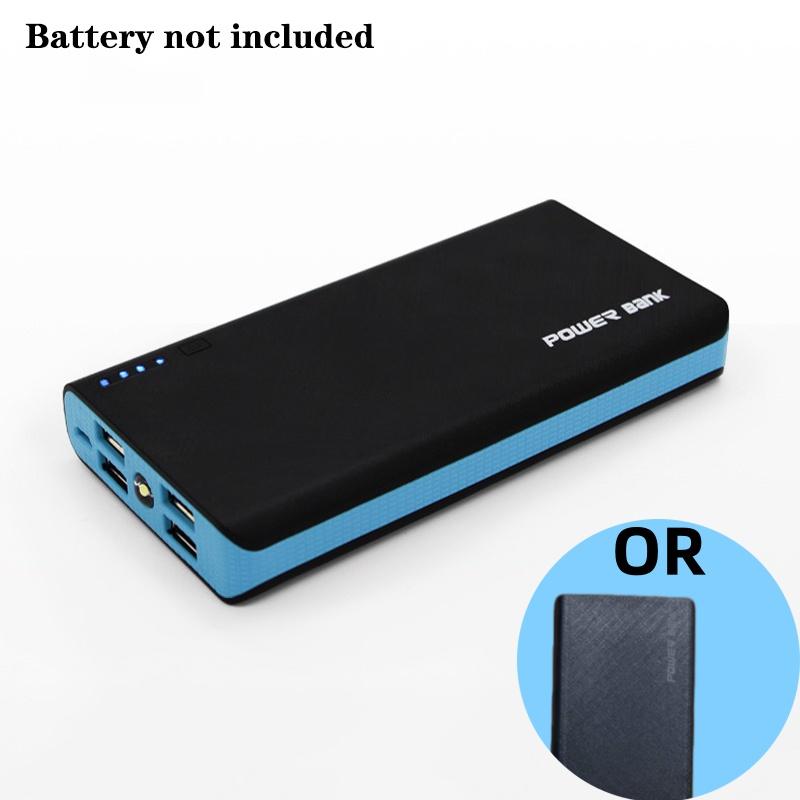 

6*18650 чехол для зарядного устройства Power Bank чехол симпатичный DIY коробка 4 Usb чехол для Powerbank 5 цветов комплект чехлов для Power Bank