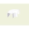 Kabelgoot - KOPOS - 8543 HB - Platte hoek - Wit RAL 9003 - PVC