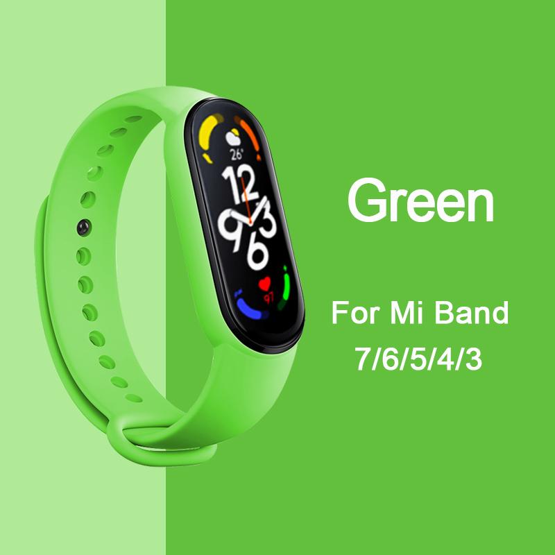 Strap for Mi Band 6 7 Bracelet Sport Silicone Watch Wristband Miband6 Band4 Correa Belt For Xiaomi Mi Band 3 4 5 6 7 Accessories