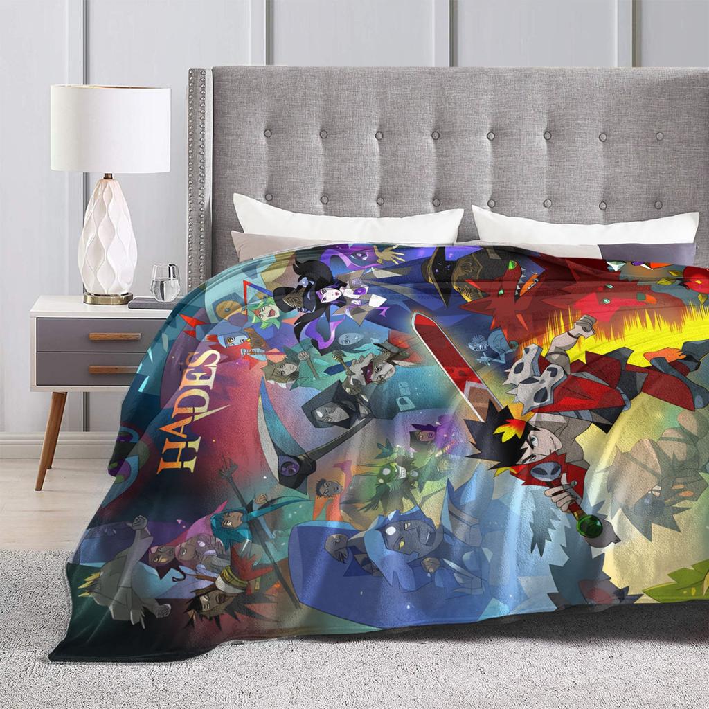 Hades Zagreus Blanket Travel Office Flannel Throw Blanket For Bedroom Soft Custom Quality Bedspread Birthday Gift