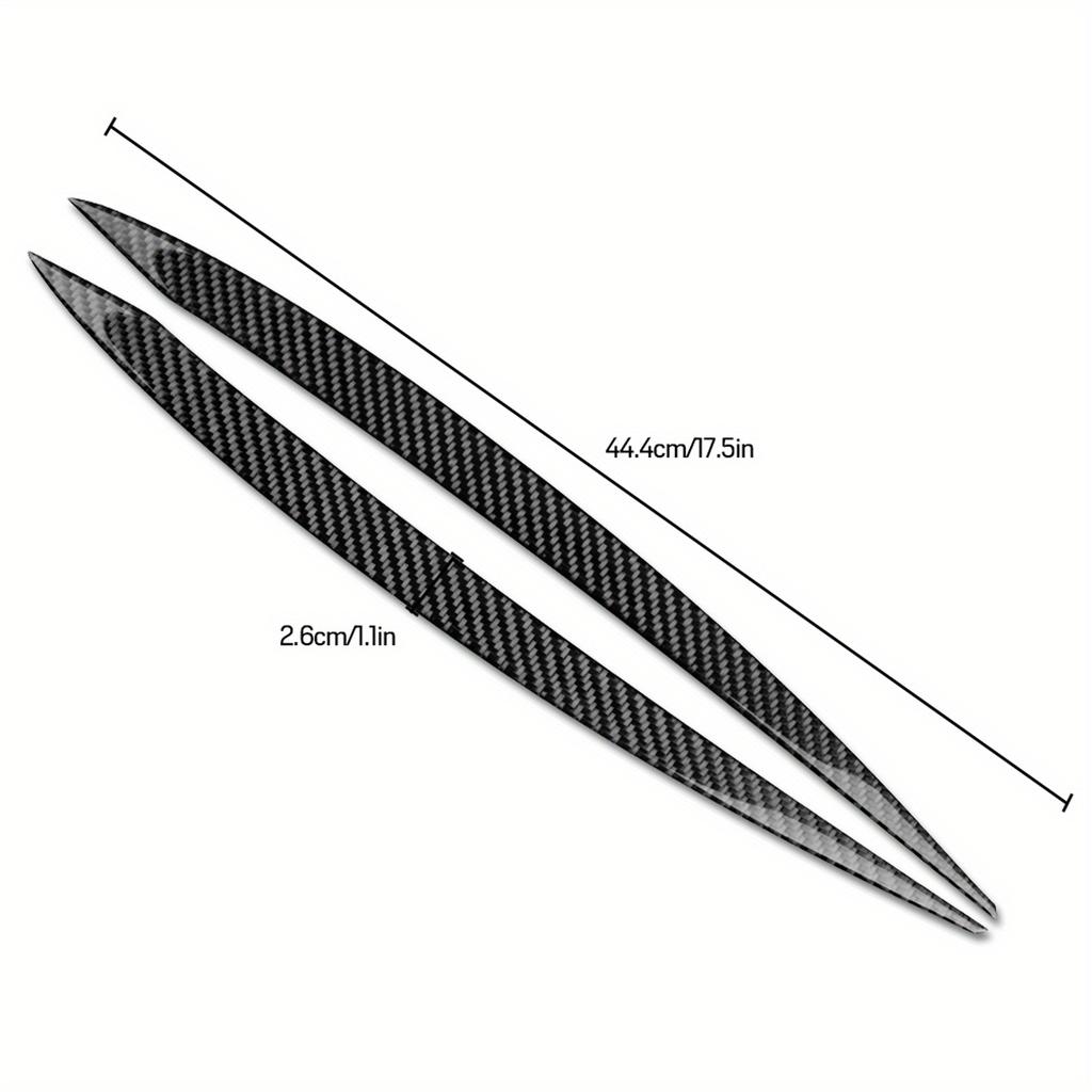 Carbon Fiber Car LED Headlight Protector Head Lamp Eyebrow Sticker Trim For VW Golf 7 GTI MK7 2013-2017 Auto Interior Accessorie