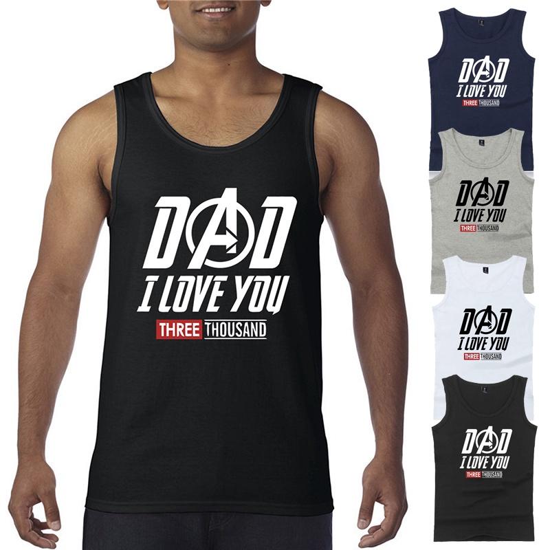 Klassisches Papa Ich Liebe Dich 3000 Vatertag Tony Stark Avengers Ärmelloses T-Shirt