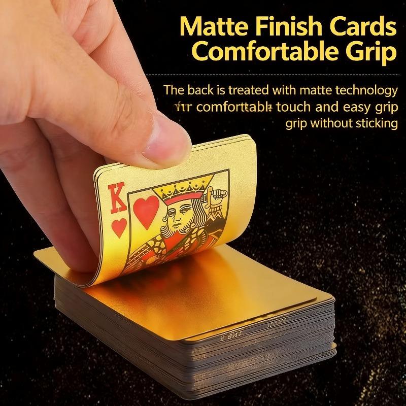 Carte da Gioco Poker Impermeabili Oro Argento Gruppo Carte da Gioco PVC Colore Gioco di Magia Pacchetto Dmagic Gioco da Tavolo Collezione Regalo