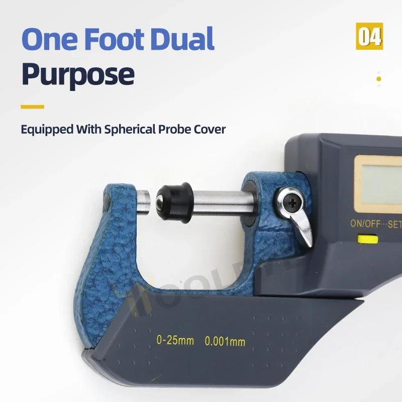Micrometru extern 0-25 mm, micrometru digital, instrumente de măsurare, micrometru, calibre pentru măsurarea micrometrelor exterioare electronice
