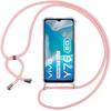 Case for Vivo Y76 5g Shockproof Reinforced Protection Tpu Including Shoulder Strap Pink