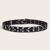 Punk Style Star Double Prong Belt For Denim Jeans Fashion Accessory For Women