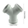Washing Machine Drain Pipe Tee Joint 3 Way Sink Drain Waste Pipe Connector Kitchen Sewer Pipe Fitting Easy To Install