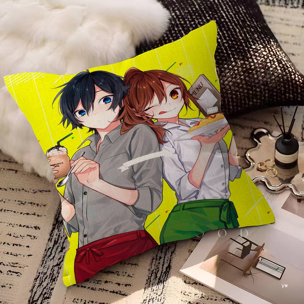 Anime Figure Horimiya Maple Design Cushion Cover Happy Autumn Harvest decor Holiday Decorati Pillow Cover