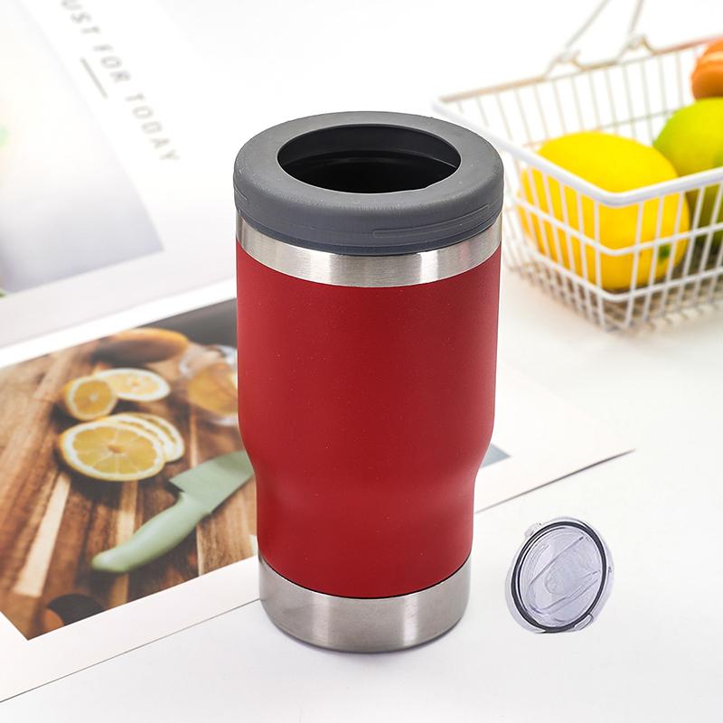 Copo Térmico de Aço Inoxidável 14oz Copo de Cerveja Com Abridor 2 Tampas Garrafa Isolada a Vácuo Viagem de Carro Mantém Frio Tanque Garrafa de Água para Whisky