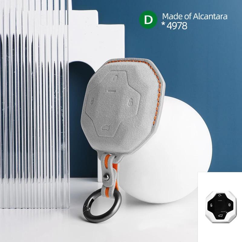 Car Key Protection Shell Suede For For Chery Jetour Traveler    Auto Key Case Cover Accessories
