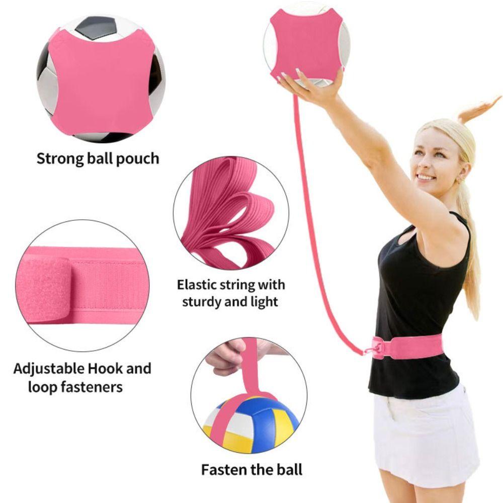 Improves Dribbling Skills Volleyball Training Kit Elasticity Ball Rebound Practice Rope Outdoor