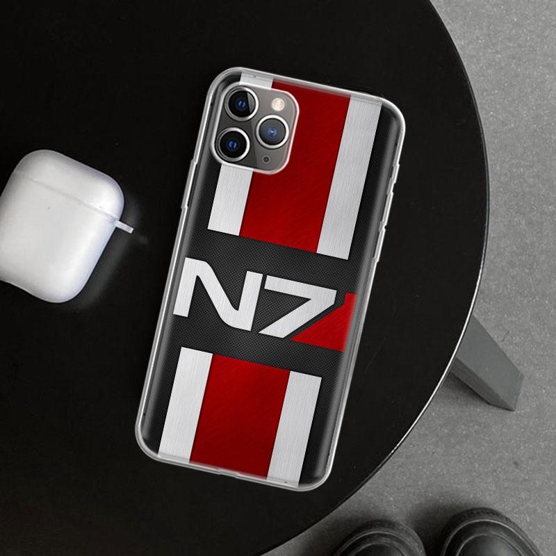 N7 Mass Effect Phone Case Cover for iPhone 11 12 13 Mini 14 15 Plus 16 Pro Max 17 Air 7 8 + SE Art Customized Fundas 11 12 13 Mi