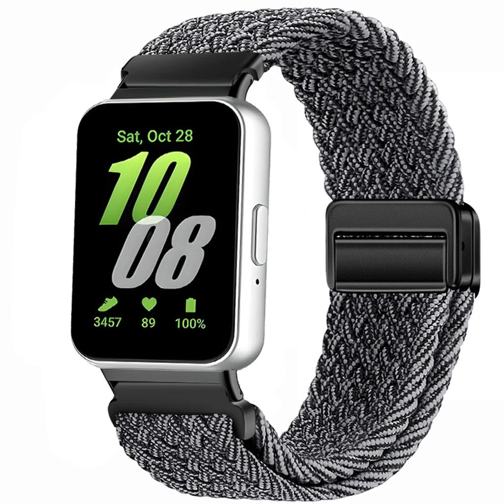 Magnetic Sport for Samsung Galaxy Fit 3 Watch Braided Strap Watchband for Samsung Galaxy Fit 3 Band Accessories Replacement