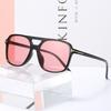 Brand Designer Square Sunglasses Women Fashion Blue Yellow Sun Glasses Female Vintage Retro Big Frame Pink