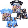 Games, Digital Printing, Middle-Aged And Older Children'S Loungewear Set, Short-Sleeved Two-Piece Pajamas 871