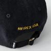 AVIREX Corduroy Military Low Military Baseball Black Cap, Cap, Men's, Fall/Winter, AIRFORCES,