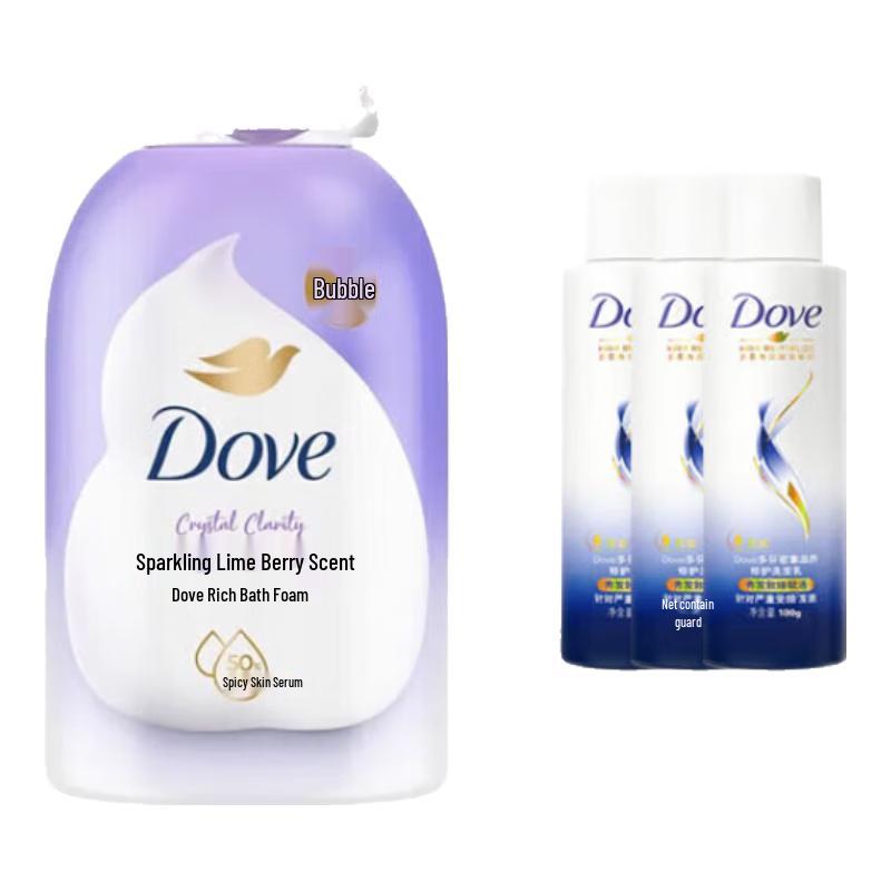 

Dove Lime & Berry Shower Foam & Shampoo Set