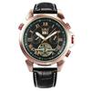 Jaragar Mechanical Watch Men Automatic Gold Mens Watches Top Brand Luxury Tourbillon Calendar Leather Belt Male Clocks Relojes