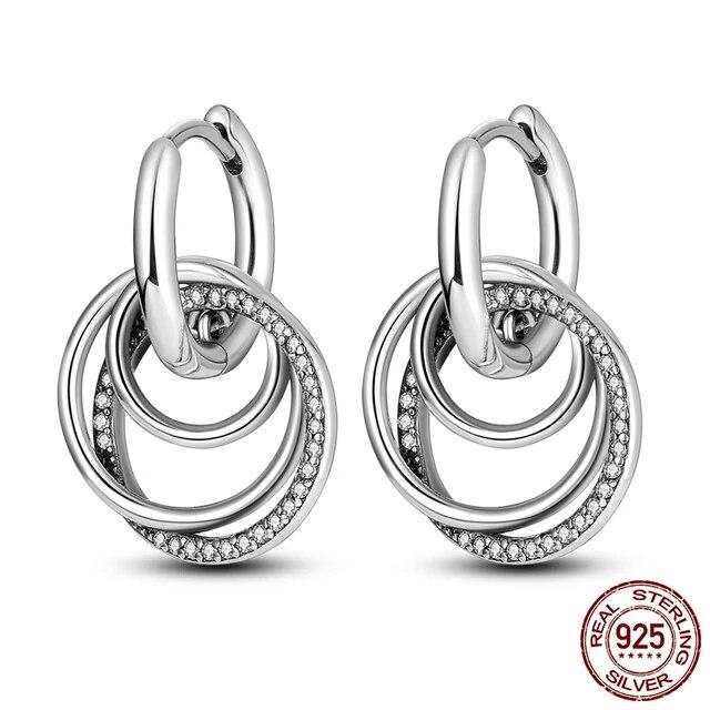 Neue Design Stern Flügel Ohrstecker Creolen für Frauen Freundin Frau Silber 925 Schmuck Geschenk Tropfen Ohrringe