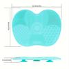 Multicolor Makeup Brush Cleaning Pads, Apple-Shaped Silicone Scrubbing Pads With Suction Cups, Formaldehyde-Free For Efficient C