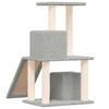 Cat Tree with Sisal Scratching Posts Light Gray 82 Cm