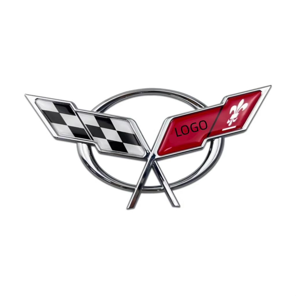 Emblème de Voiture ABS 3D Autocollant Coffre Arrière Capot Avant Badge de Remplacement Décoration Extérieure Pour Corvette C5 C6 C7 C8