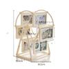 5 Inch Classical Retro 360 Degree Rotation Ferris Wheel Photo Frame Romantic Unassembled DIY Pictures Frame Home Windmill Decor