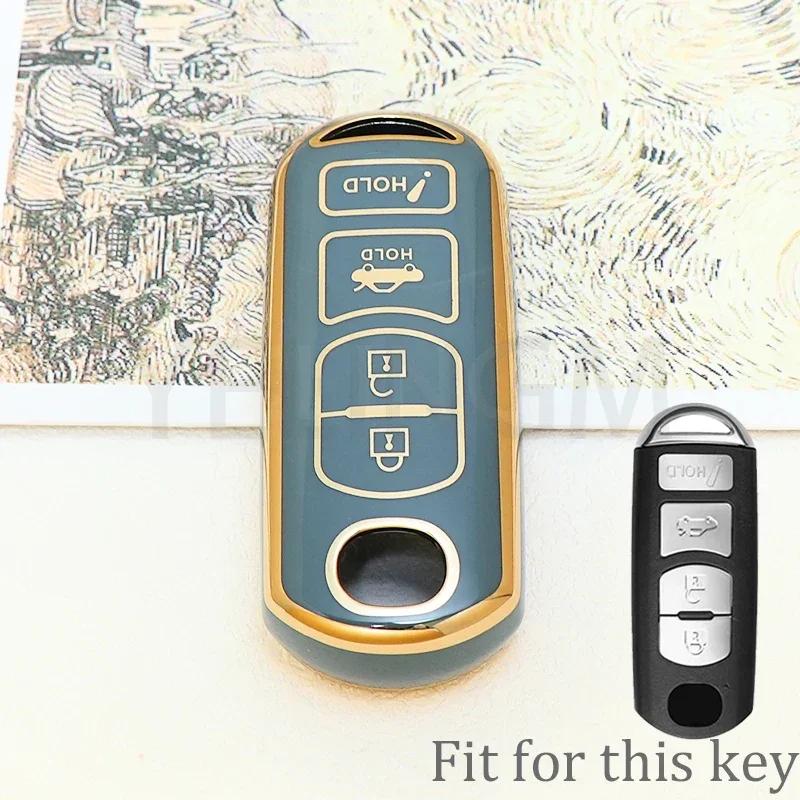 Shell For Mazda 2 3 6 Cx-5 Cx5 Cx-3 Cx7 Cx-9 Cx30 Atenza Axela Demio 4 Button Tpu Car Key Case Cover Key Protector Accessories