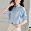Pure Cotton Blouse for Women In Five-quarter Sleeve Summer Design Niche Top Pure Cotton Blouse