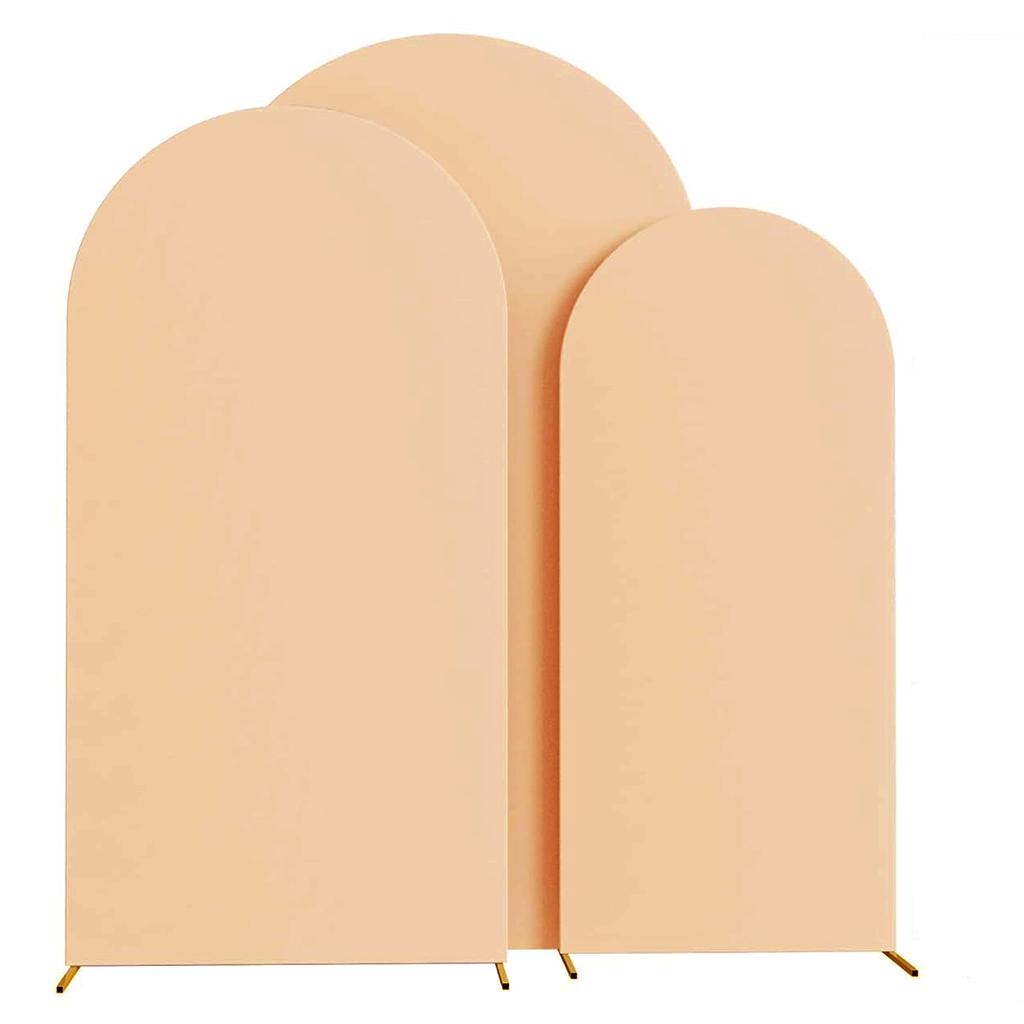 1 Stück Bogenständerbezug Hochzeitsblumendekoration Türdekoration Polyester Elastisches Set Hintergrundbezug Requisite Für Bankett (Ohne Regal)