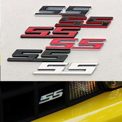 3D Metal SS Logo Sticker Front Grill Emblem Badge For Onix Blazer Lumina Camaro Cruze Travers Monza Car Accessories
