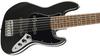 Squier by Series Jazz Bass VI Laurel Fingerboard Black Pickguard Black Metallic Squier Fender/Affinity [6-string Bass]