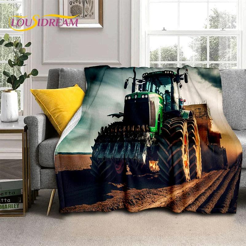 27 Style Truck Retro 3D Tractor Car Blanket,Soft Throw Blanket for Home Bedroom Bed Sofa Picnic Travel Office Cover Child Gift
