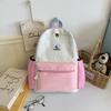 Schoolbag Japanese ins high-value color matching backpack women's leisure backpack tide junior high school student high school student commuting 
