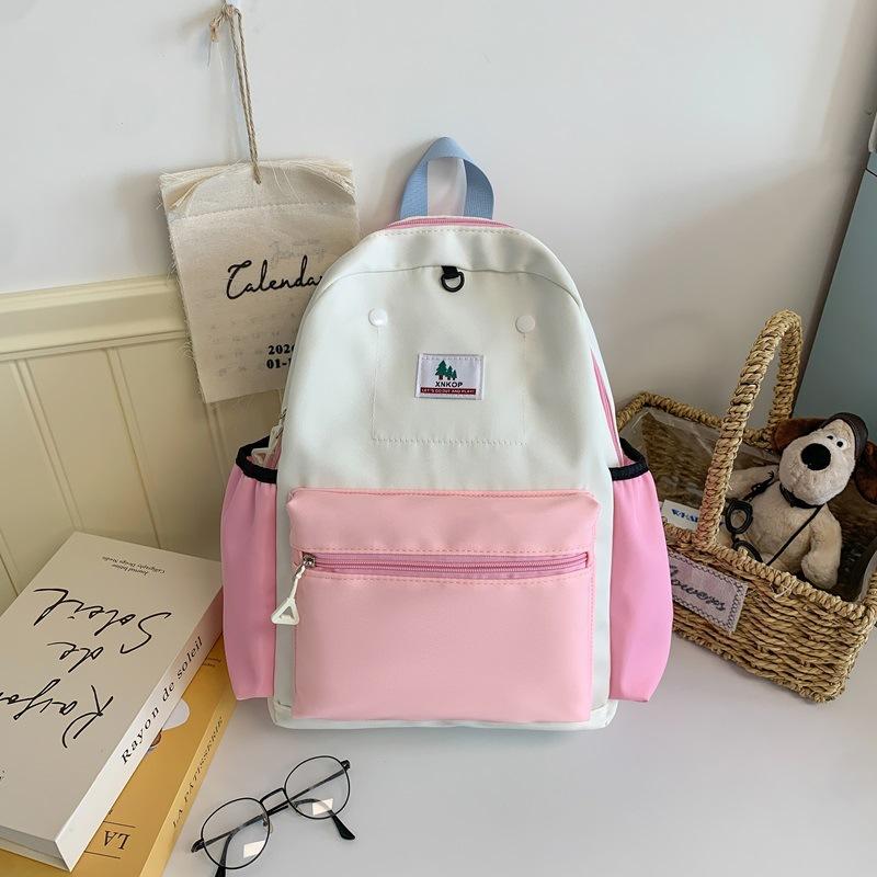Schoolbag Japanese ins high-value color matching backpack women's leisure backpack tide junior high school student high school student commuting