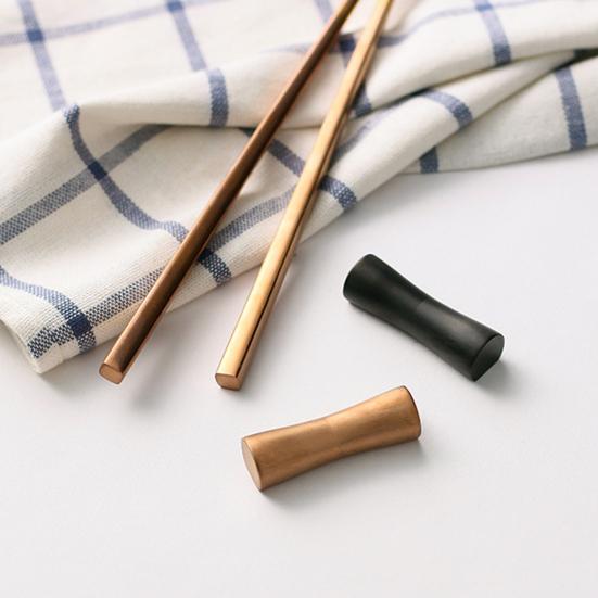 Chopstick Rest Solid 304 Stainless Steel Thick Forged Non-Slip Holder with Smooth Polished Surface Dual Groove Design Chopsticks Spoons Rack Tableware