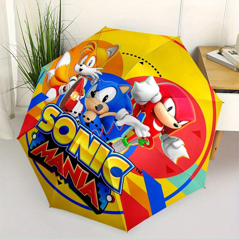 Официальный набор наклеек Sonic Mania Зонт, Компактный складной зонт-трость 3 сложения для мужчин и женщин, S236